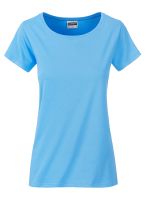 Damen Shirt sky-blue Bio-Baumwolle Tradition Daiber