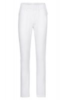 Damen-Jeans-Hose in weiß mit Gummibund für Physiotherapie & Pflege | GREIFF Care 5345