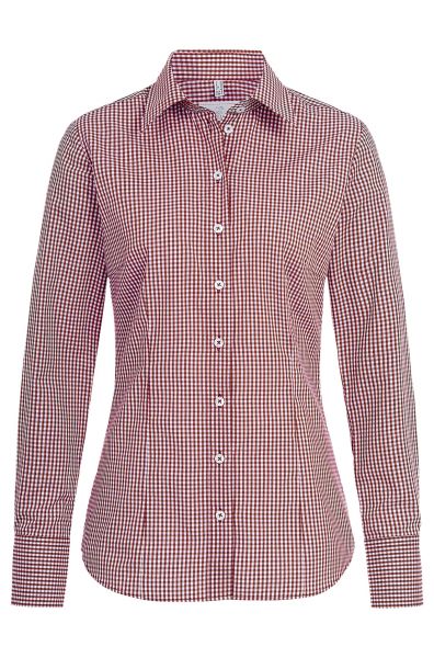 Damen Bluse regular fit Langarm 100% Baumwolle | GREIFF Basic 6521