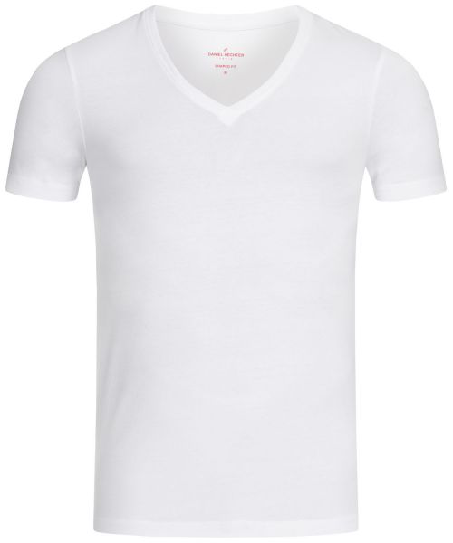 Herren V-Neck T-Shirt shape-fit mit V-Ausschnitt im Doppelpack | Daniel Hechter ESSENTIALS 10280