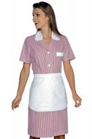 Modernes Zimmermädchenkleid Hauskleid Positano rosa | isacco 008953G
