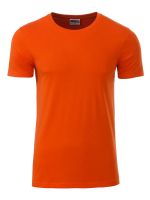 Herren Shirt dark-orange Bio-Baumwolle Tradition Daiber
